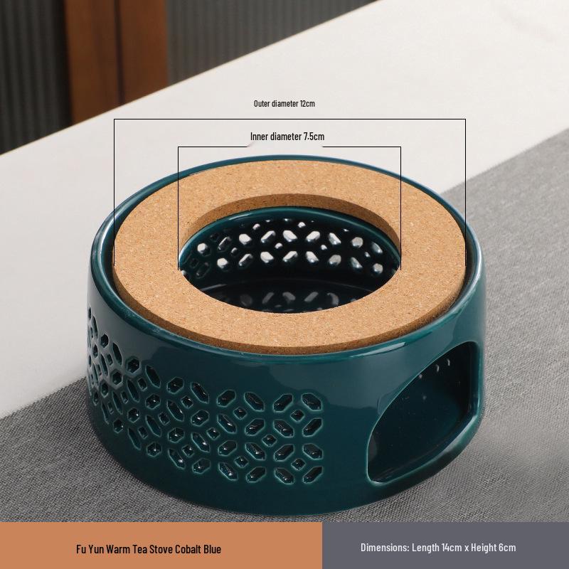 Ceramic Candle Warmer for Tea - Insulating Stove for Boiling and Warming in Home, Restaurant, or Hotel