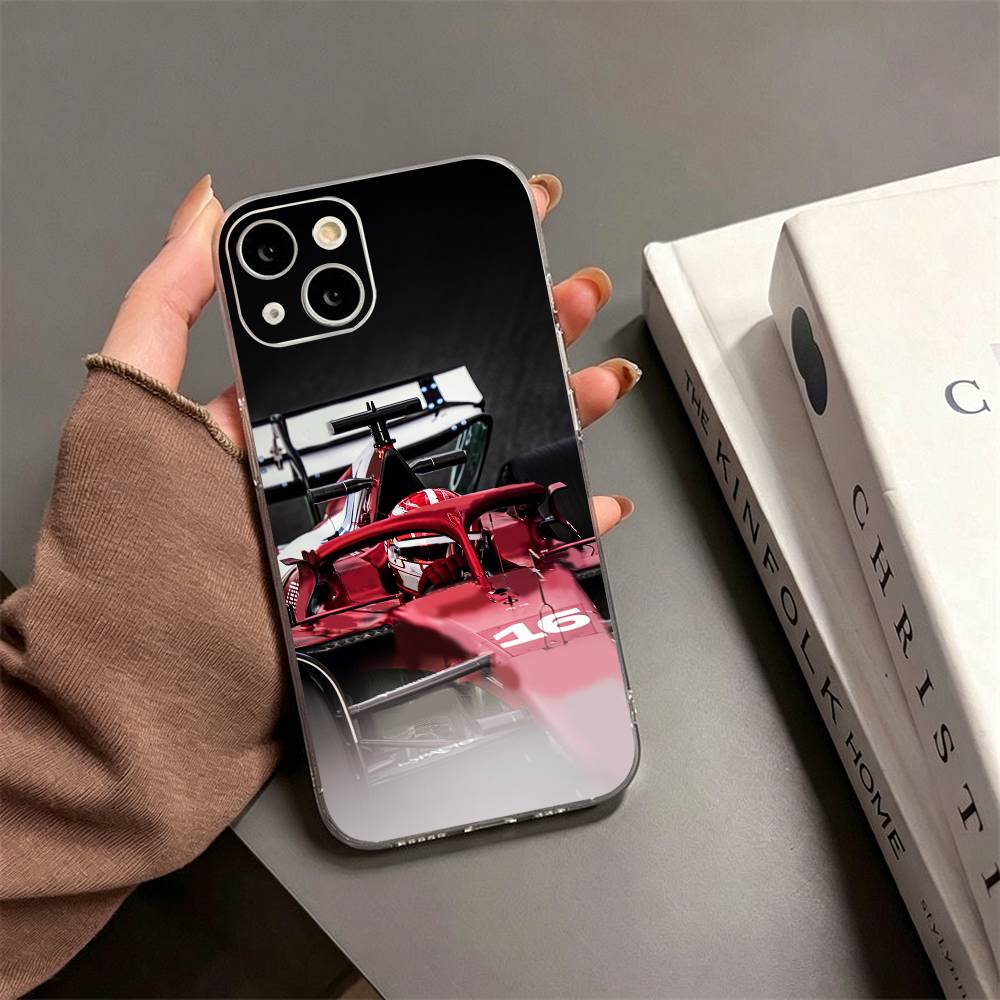 Charles Leclerc-Racing car Phone Case For iPhone17,16,15,14,13,12,11 Plus,Pro Max Soft Transparent Cover