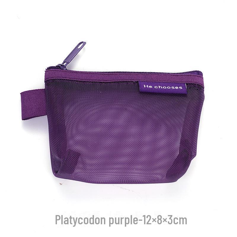 

Треугольный нейлоновый сетчатый мешочек для монет, ключей и карт в стиле ретро 12×8×3 cm