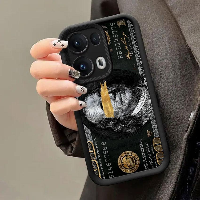 Fashion US Dollar Money Pattern Phone Cases For Oppo Reno 14 13 12 11 F 10 5G 6 7 8 Pro Plus Cover 8T 4G 7Z 8Z 14Pro Soft Fundas