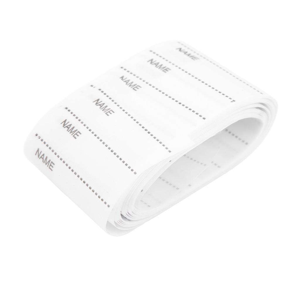 200pcs Iron On Woven Name Labels White Sew on Name Tags Iron On Clothing Labels For School Uniforms