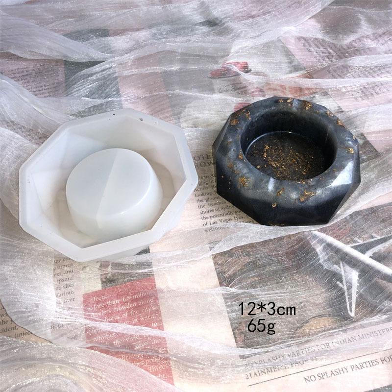 

Ashtray Resin Molds, Silicone Resin Mold with Square and Rhombus & Round Shape for Resin Casting, DIY Handcrafts M