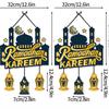 Eid Mubarak Decorations Ramadan 2026 Ramadan Hanging Accessories Home Door Window Hanging Ornament Muslim Party Decor