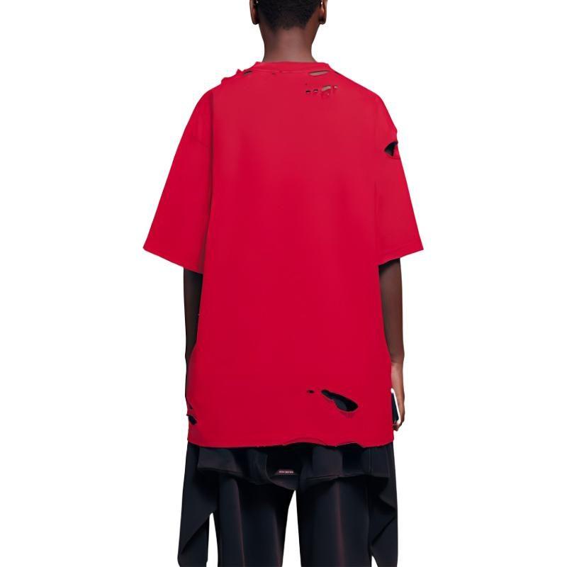 Balenciaga Kšiltovky Zničené Plochá Země Tričko 651795TKVB86295