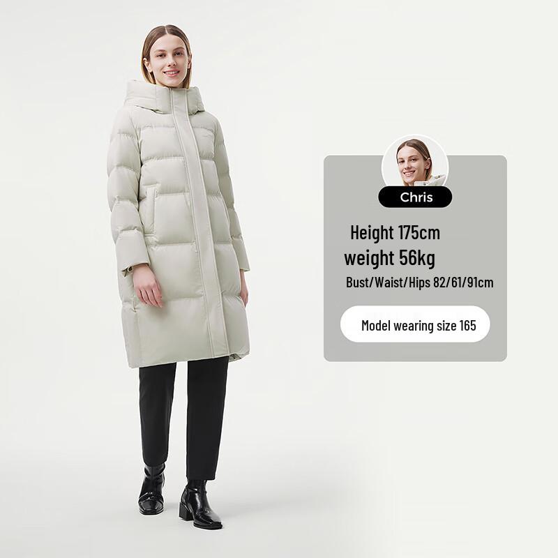 Tanboer Women's Long Hooded Warm Down Jacket