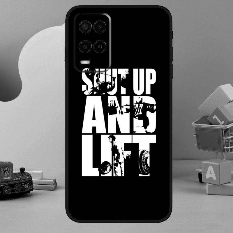 Bodybuilding Gym Fitness Quotes Case For Oppo A98 A78 A18 A38 A58 A60 A80 A40 A77 A57 A17 A74 A54 A94 A96 A76 A16 A15 A5 Pro