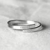 Elegante Vintage "TRUST GOD" Verstelbare Twee-Laags Roestvrij Staal Ring Dagelijks & Cadeau Gelegenheid, Alle Seizoenen voor Vrouwen en Mannen Sieraden