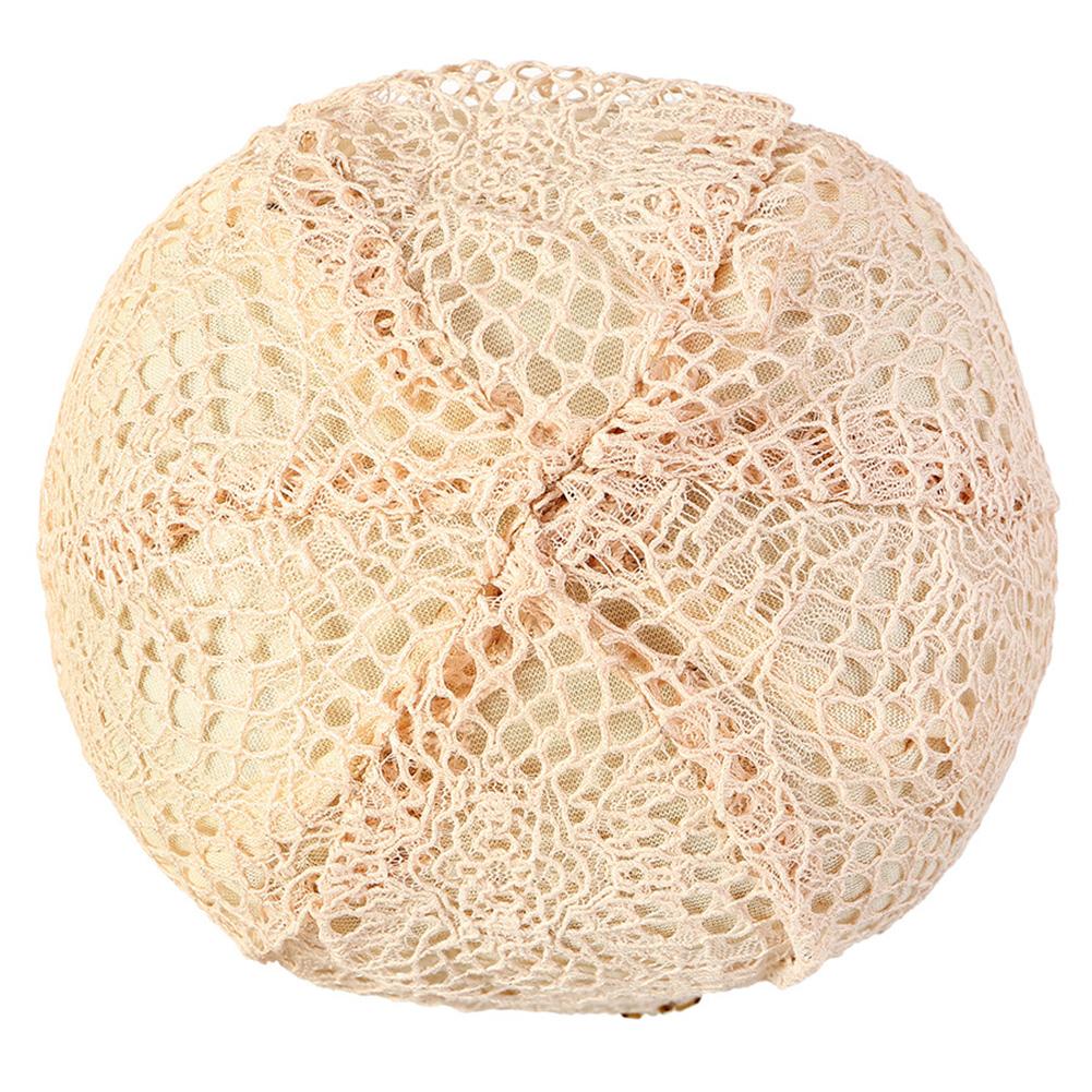 Women Delicate Hollow-out Double-layer Lace Cotton Hat Windproof Knitting Warm Cap