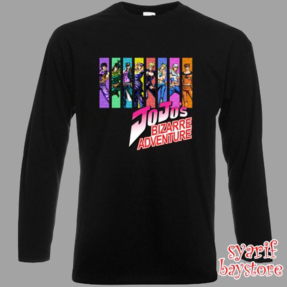 

Jojo#039;s Bizzare Adventure Anime Cartoon Men#039;s Black Size S to 3XL Unisex T-Shirt XXXL