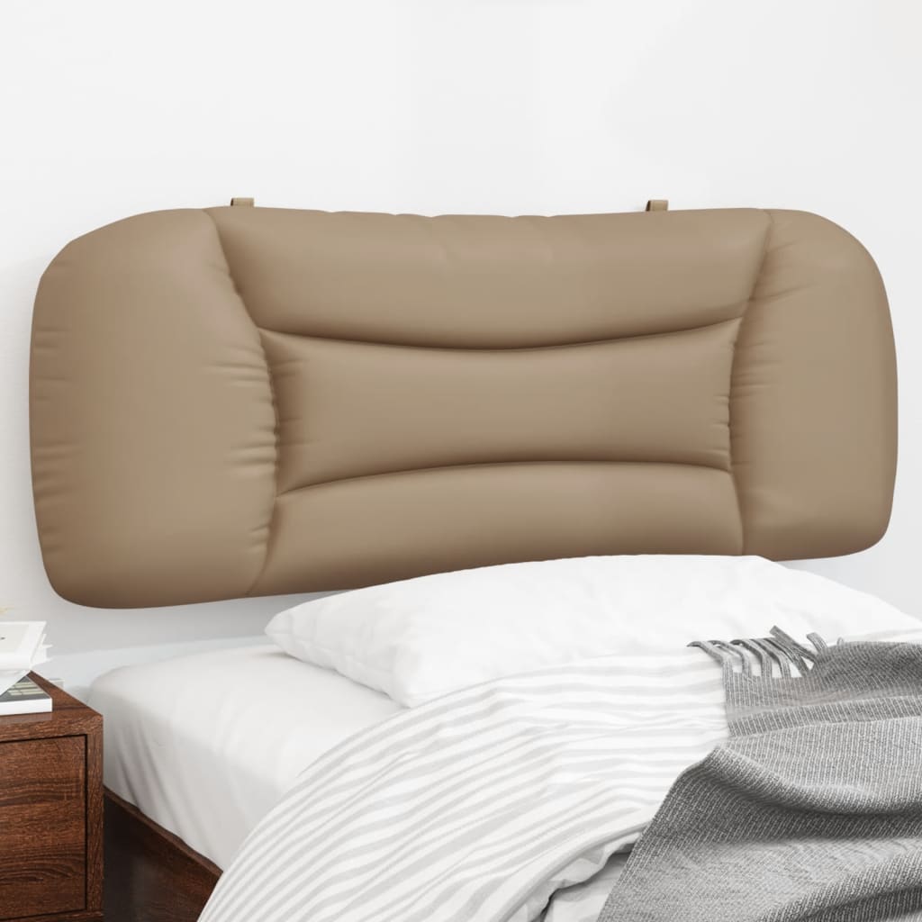 Vidaxl Headboard Pillow, Cappuccino, 100 Cm, Faux Leather