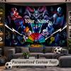 Tapiz Personalizado de Undertale Soporte para Nombre Personalizado, Arte de Pared Decoración del Hogar