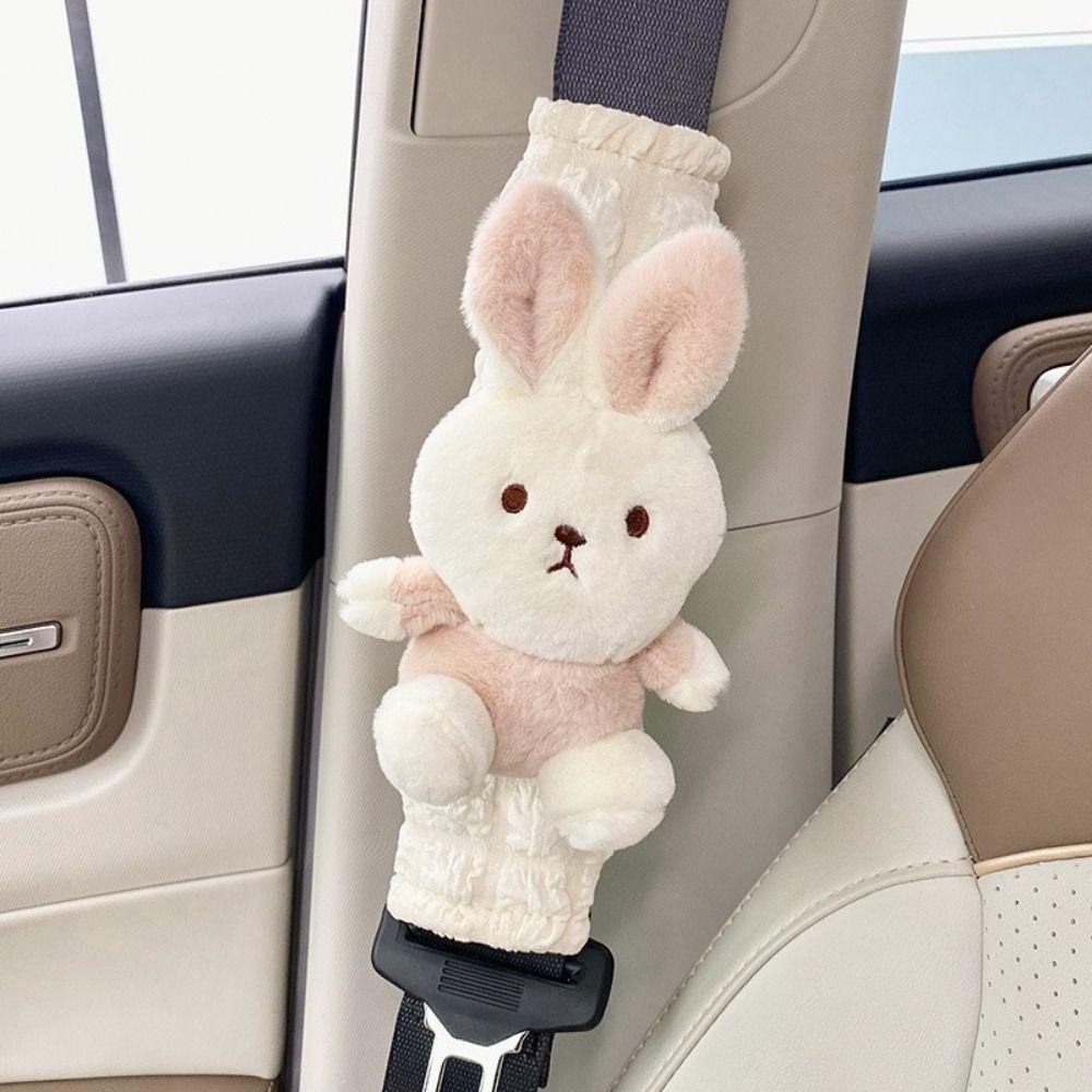 Cartoon Protector Strap Plush Belt Pad New Car Seat Belt Cover