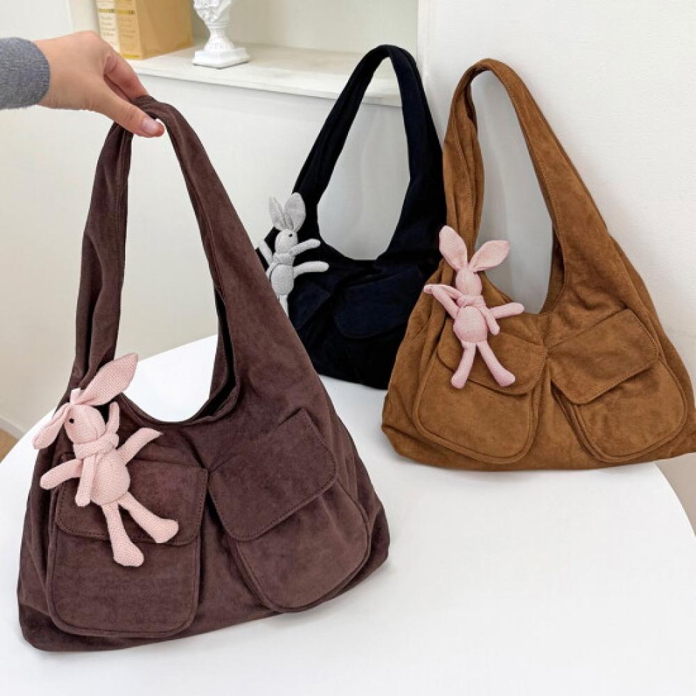 Fromheaven Suede Shoulder Bag Bobosan Keyring Bag