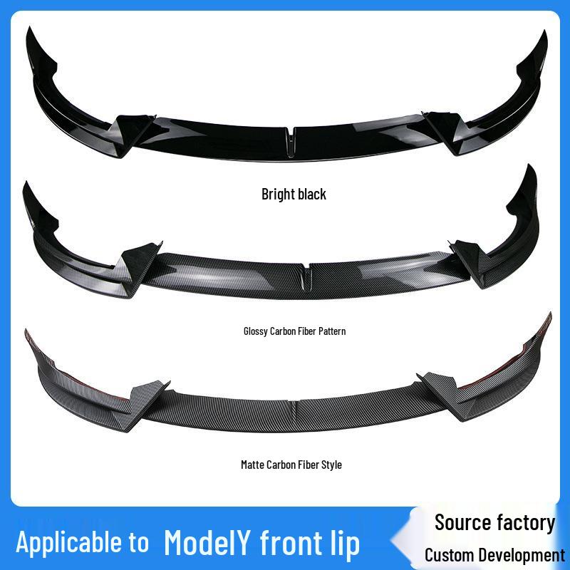 Tesla Model Y Exterior Body Kit: Front Lip Spoiler & Bumper Decoration