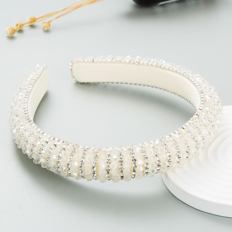 Women's Hairband Light Luxury Baroque Crystal Hair Hoop Temperament Versatile Accessories Headwear
