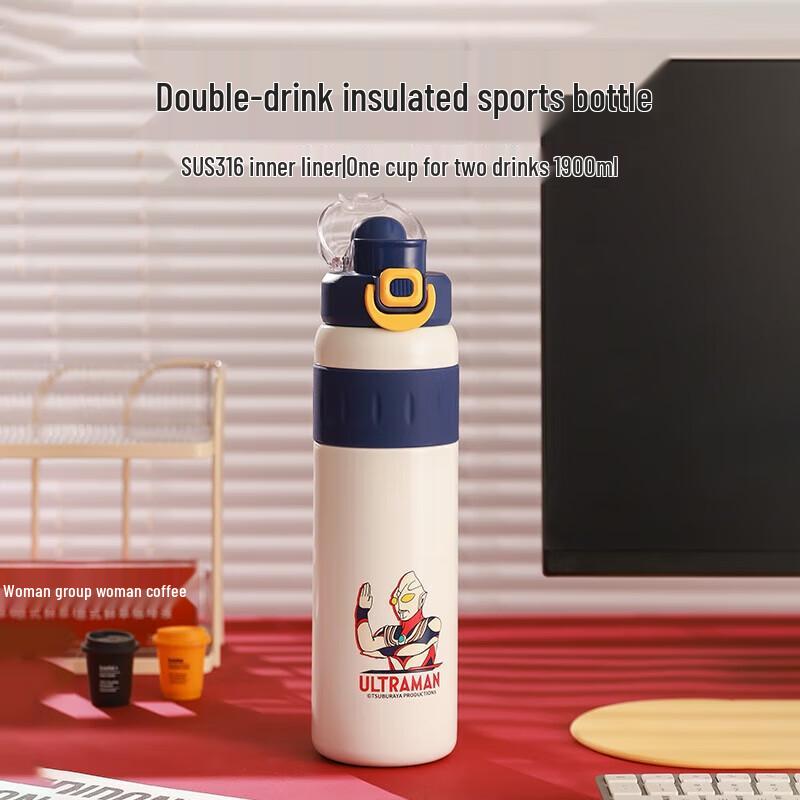 Beijuxiong Dual-Drink Stainless Steel Insulated Sports Bottle