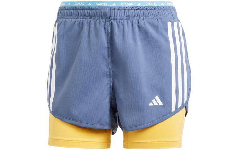 Adidas Free Shipping With AdiClub Own The Run 3 Stripes 2 in 1 Shorts IK5016 XXL