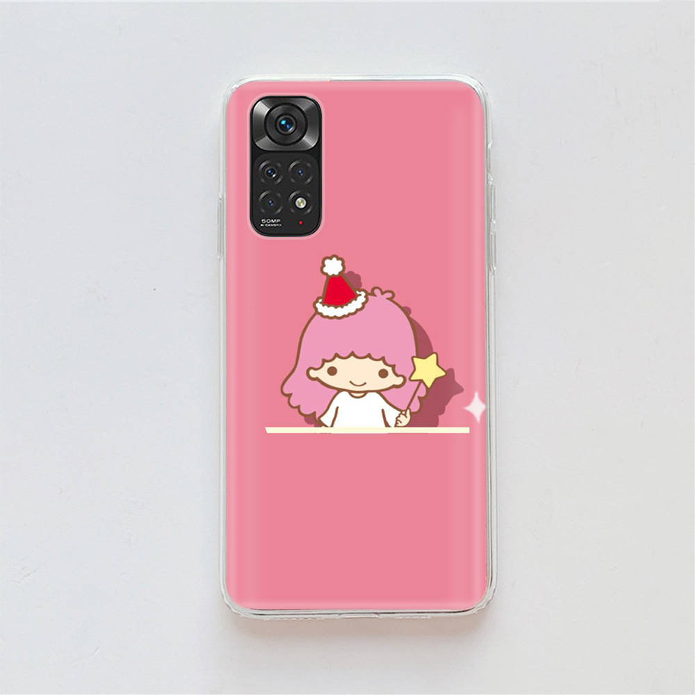 KT72 Little Twin Stars Case for Samsung A04 A14 A23 A34 A54 M23 M33 M52 M53 Realme 10 9 C30S C35 C55 VIVO Y02S Y21 Y33S Y51 X80 Pro Clear Cover