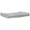 Storage Bed Frame Grey Sonoma 135 x 190 cm