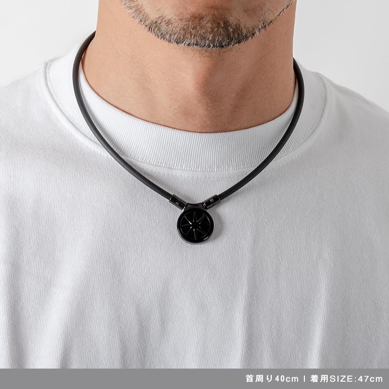 BANDEL Healthcare Necklace Earth [BANDEL] 2.0 (All Black, 47cm)