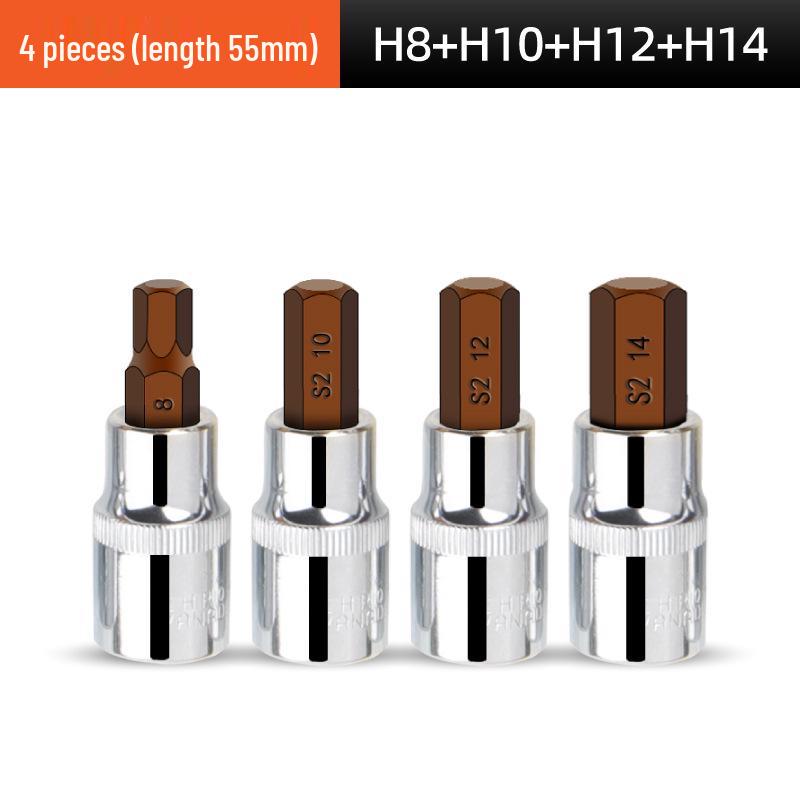 1/2" Electric Hex Socket Wrench and Screwdriver Bit Set