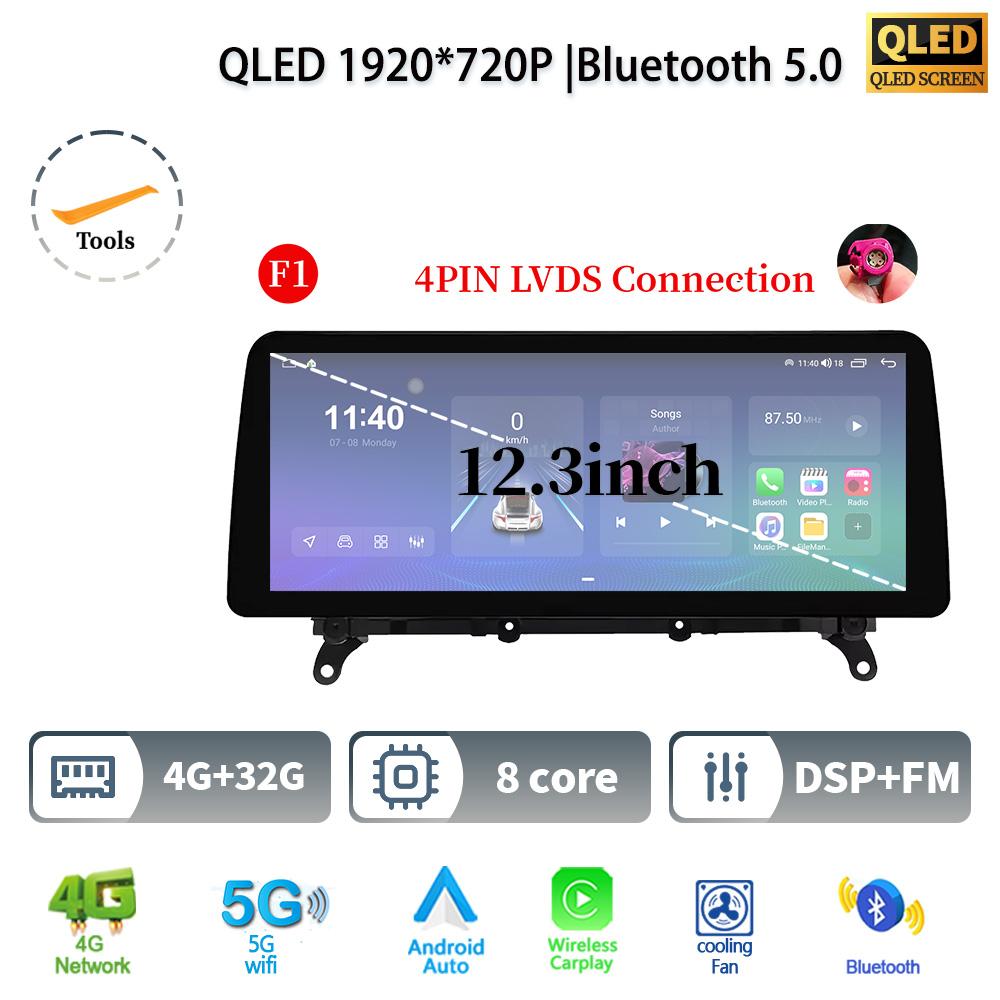 

12,3 для BMW X3 F25 X4 F26 2011-2017 Android 14 автомобильное радио мультимедиа GPS навигация Bluetooth WIFI CarPlay сенсорный экран стерео CHINA