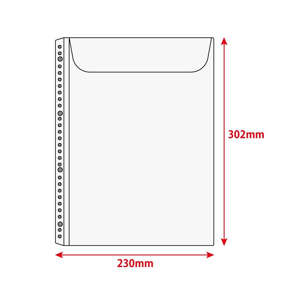 KOKUYO File Clear File Refill Paper, Envelope Type, 10 Sheets, A4-S, RA-A35