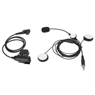 7,1 mm Helm-Headset Bilaterales Motorrad-Headset mit U94 PTT für Hytera PD-780 PD-785 PD-788