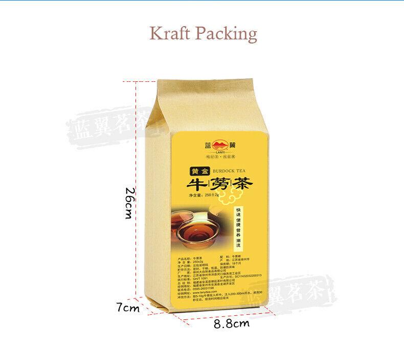 250g Dried Burdock Tea Premium Organic Herbal Tea Healthy Drink New Slimming Tea