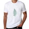 New Zealand Tree Fern T-Shirt Tops Korean Fashion Blanks Heavyweights Mens Clothing