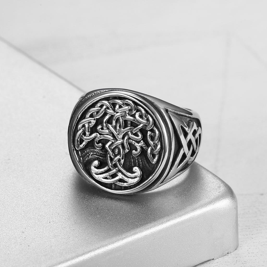 2026 Tree of Life Material Ring Personalized Fashion Accessories Men's Jewelry Accessories