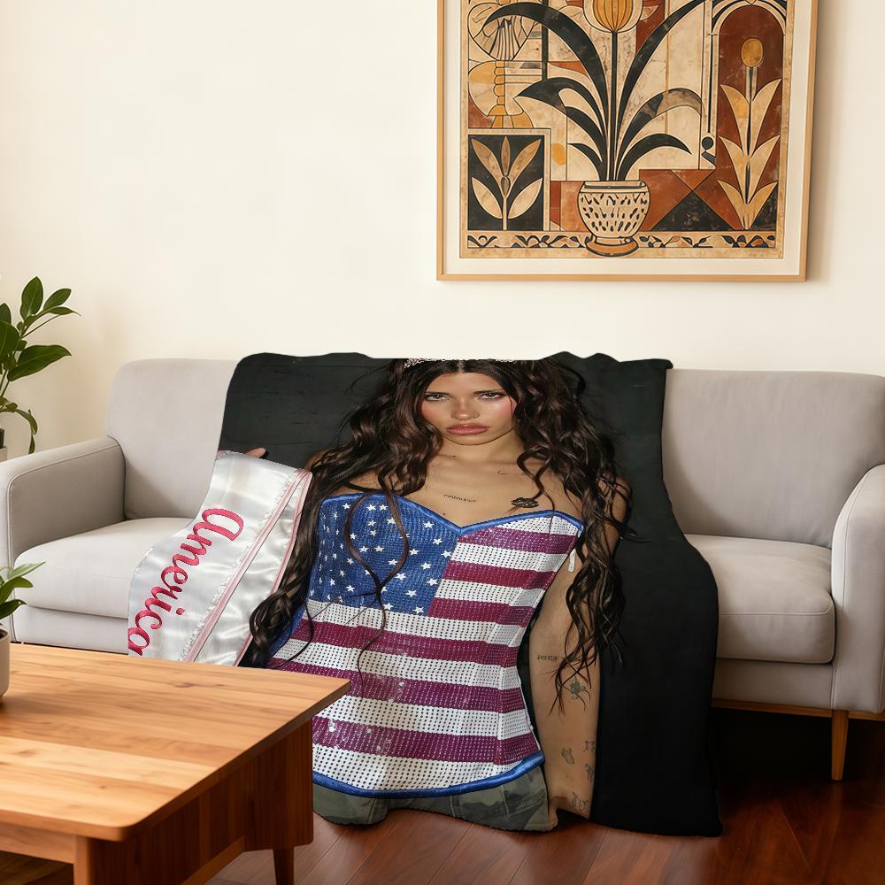 

Singer N-Nessa B-Barrett Blanket Super Warm Comfortable Plush Throw Blanket Child Home Sofa Bedroom Gift 30x40in