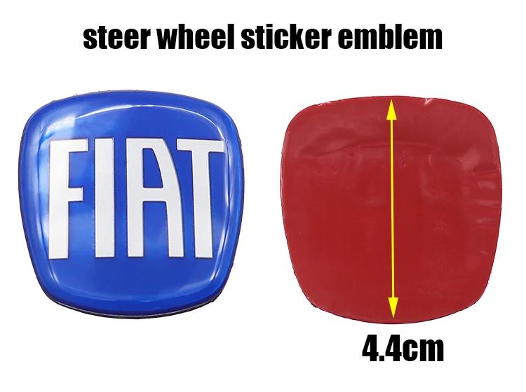 1pcs 3D 44mm Acrylic Steer Wheel Emblem Sticker Car Steering Wheel Sticker Car Interior Emblem Car Accessories For FIAT Abarth