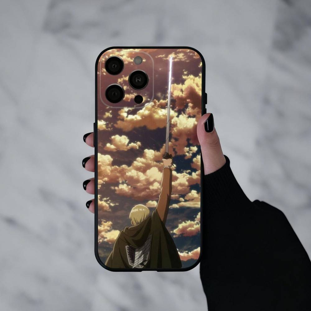 

A-anime E-Erwin S-Smiths-S Phone Case For iPhone 17pro,16,15,14,13,12,11 Plus,Pro Max,XS,Soft Silicone Black Cover iPhone12PRO