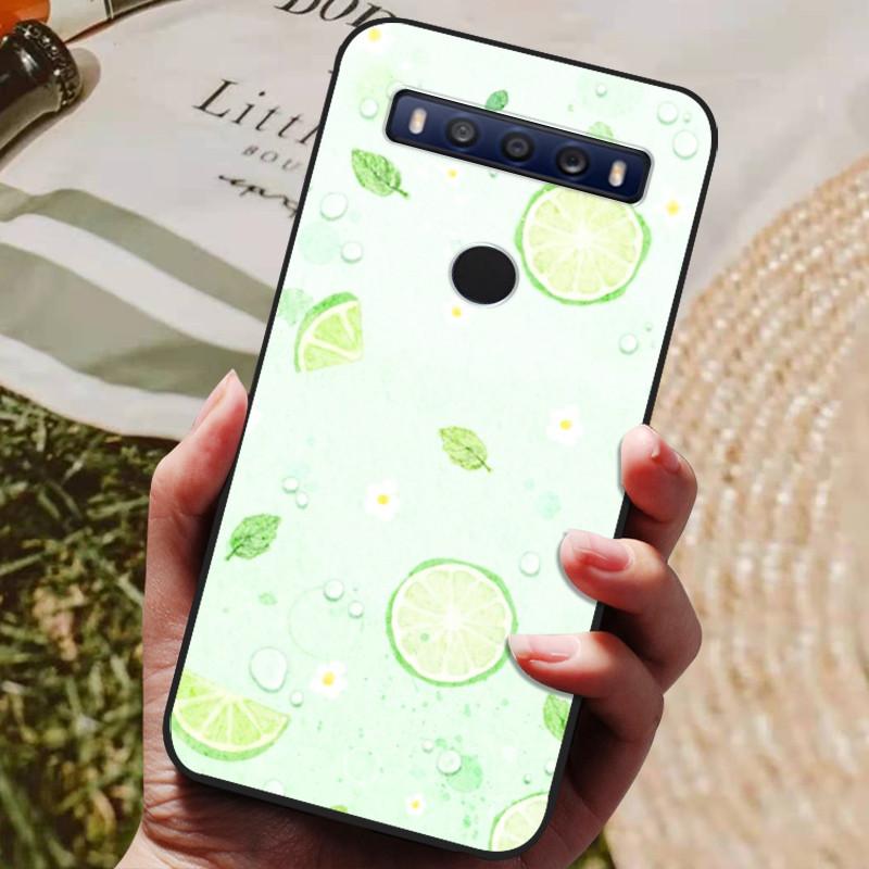For TCL 10 SE Case Black TPU Silicon Shell For TCL 10SE Phone Cover Tcl 10se Cases T766H T766J T766U T766A Fundas Bumper Marble