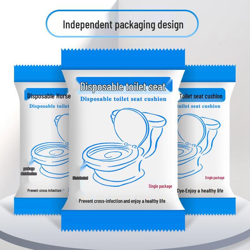 Thick Non-Woven Disposable Toilet Seat Covers for Travel Single Pack