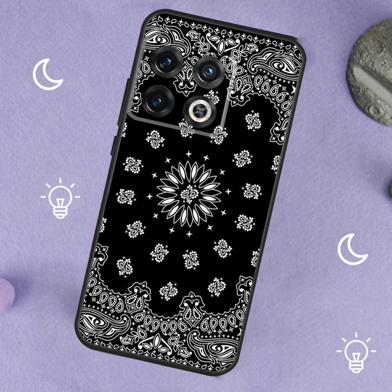 Black Bandana Paisley For OnePlus Nord 5 CE 2 3 4 Lite N20 N30 Case For OnePlus 15 13 12 11 10 13T 10T 10R 12R 13R
