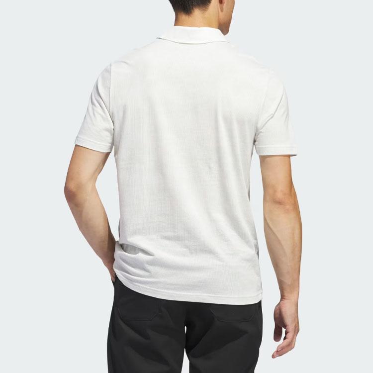 adidas Go-To Printed Mesh Polo Shirt Men Polo Shirts White IQ2922