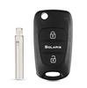 Dandkey S Remote Car Key Shell 3Btn Flip Folding Key Shell For Hyundai I20 I30 Ix35 I35 Accent Kia Picanto Sportage K5 Case