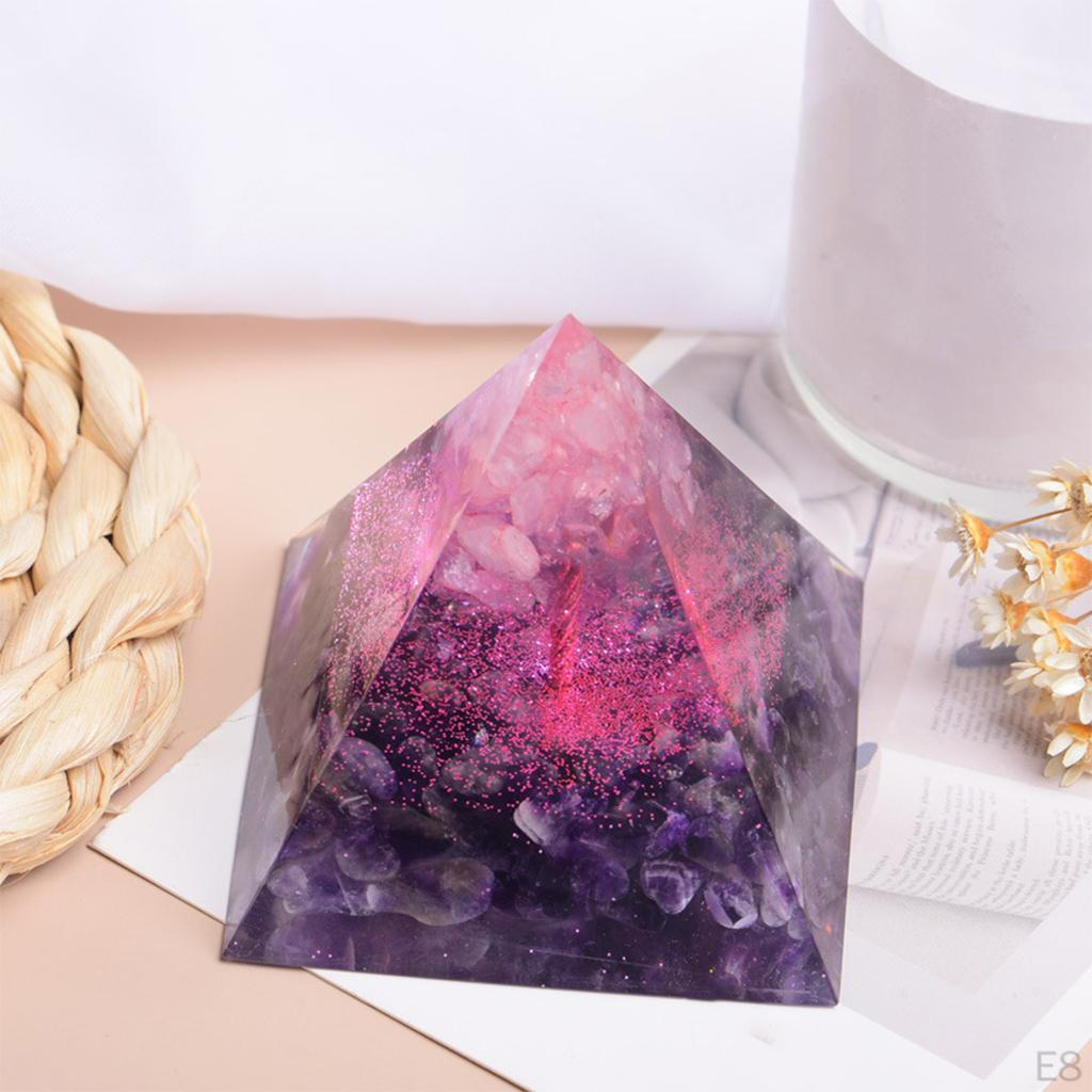 Crystal Pyramid Decorative for Crafts Ornament Home Decoration Christmas