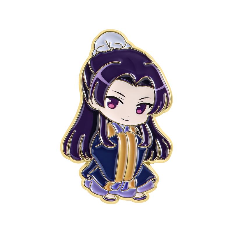 Cartoon Anime Character Enamel Pins Maomao Jinshi Apothecary Japanese Novel Brooches Lapel Badge Jewelry Gift for Friends