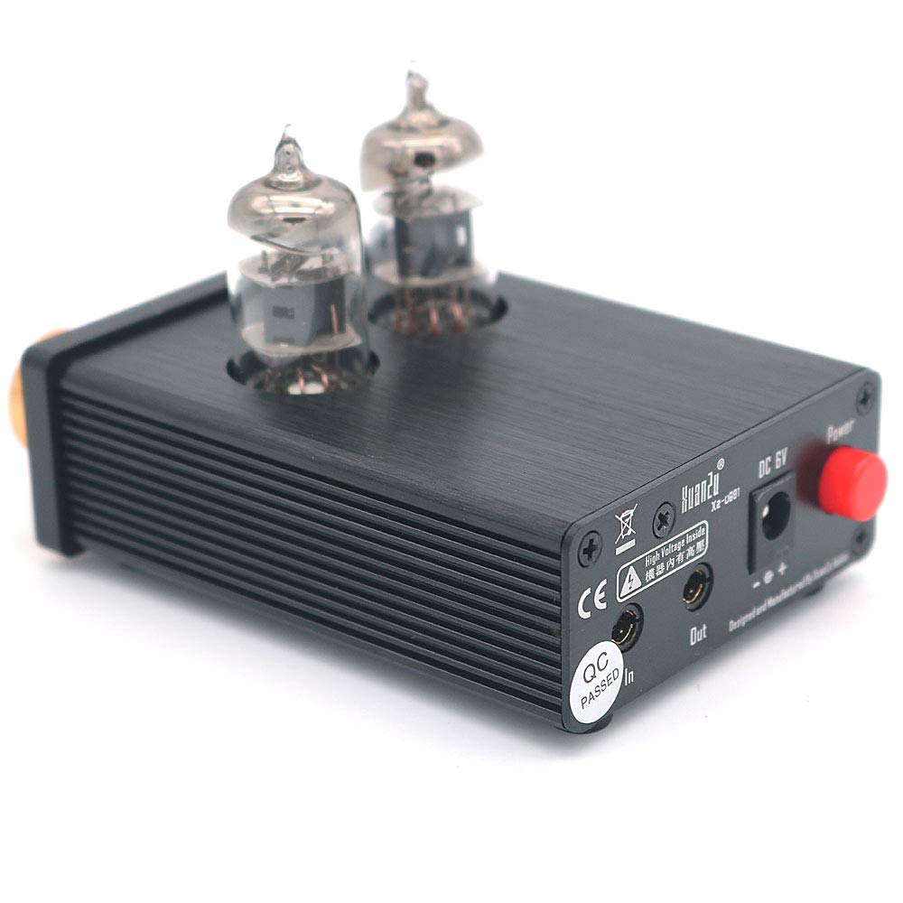 WINGONEER 6J1 Mini Vacuum Tube Preamp Audio Stereo Preamp Treble Bass Control Hi-Fi