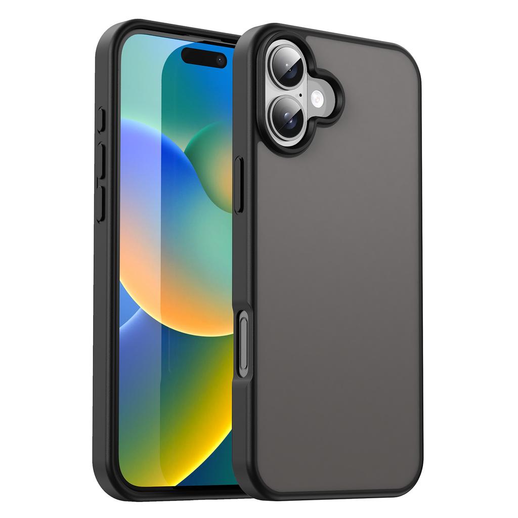 For iPhone 16 Case Skin Touch Matte Anti Drop TPU PC Phone Back Cover