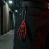 Yousheng Skeleton Hand Keychain, with Hanging Chain 3D Printed Ornament, Movable Joint Design Skull Palm Stress Relief Toy for Halloween