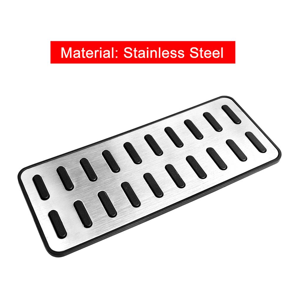 Stainless Car Footrest Pedal Cover For Hyundai Ix25 Ix35 Tucson Creta Elantra I30 For Kia K2 Rio Soul KX3 K5 Optima JF Ceed Jd