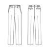 Seven Uniform DL2837-9 Women's Pants, Black, Size 17