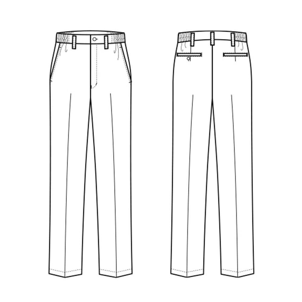 Seven Uniform DL2837-9 Women's Pants, Black, Size 17