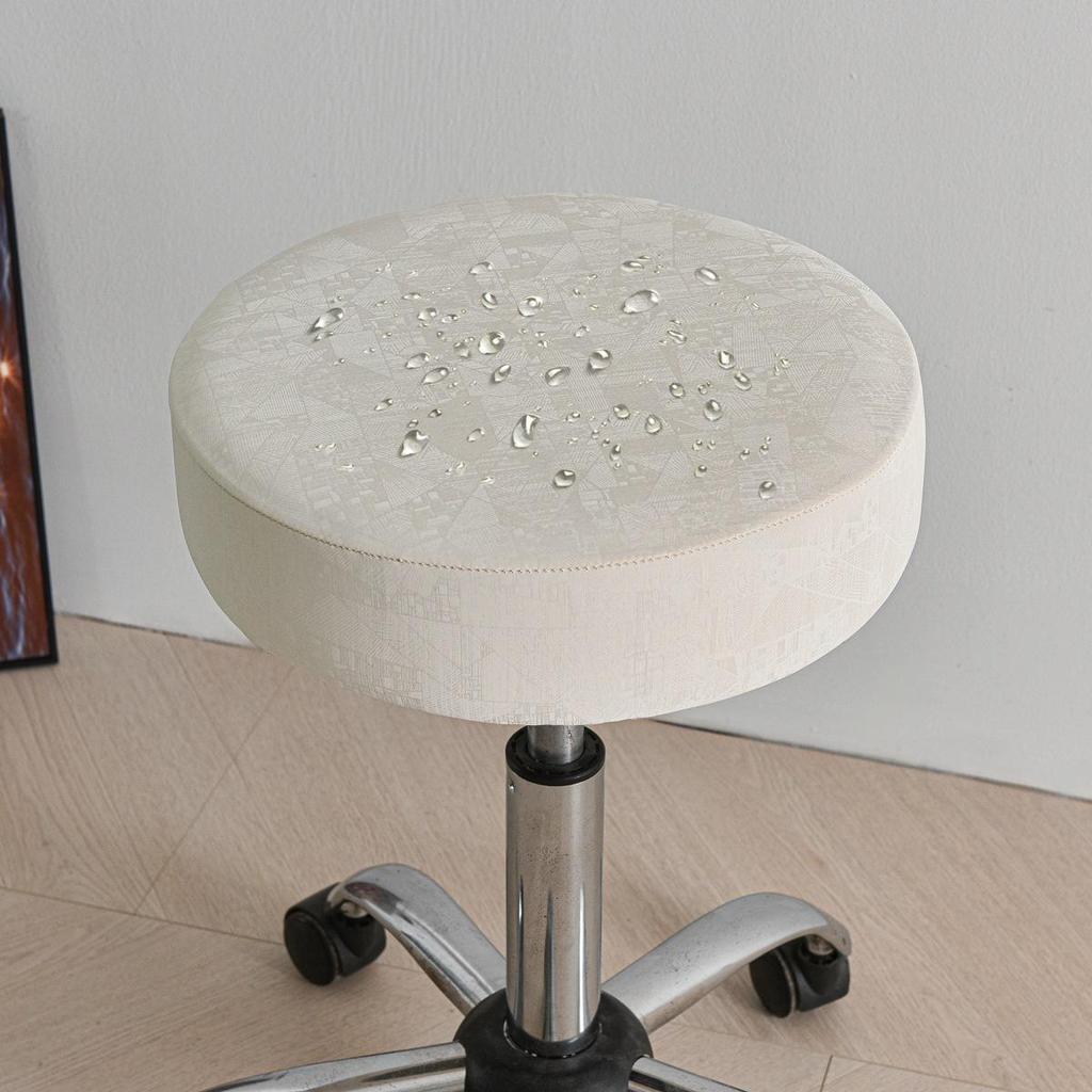 Waterproof Round PU Leather Chair Seat Cover for Dining Chairs, Hotels, and Home Use