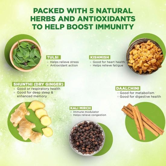 Carbamide Forte Dabur Vedic Suraksha Green Tea – 100 Tea Bags