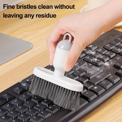 Keyboard Cleaning Brush High Elasticity No Damage Fine Bristles Keyboard Brush Dual Brush Heads Cleaner